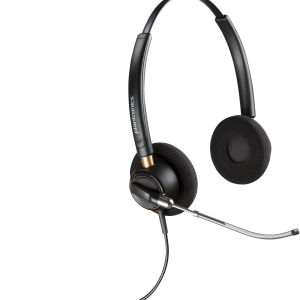 Poly EncorePro 520V Binaural Headset VoiceTube +Quick Disconnect
