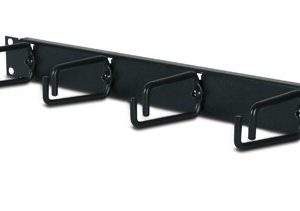 1U Horizontal Cable Organizer Black