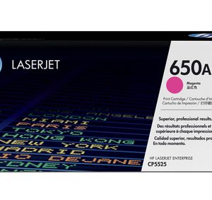 HP 650A Color LaserJet CP5525 Magenta Print Toner Cartridge