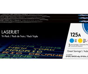 HP 125A Tri-Pack Toner Cartridges (CMY)