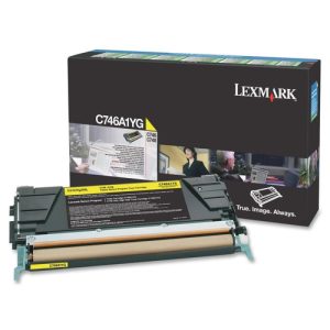 Lexmark C746A1Yg Yellow Cartridge